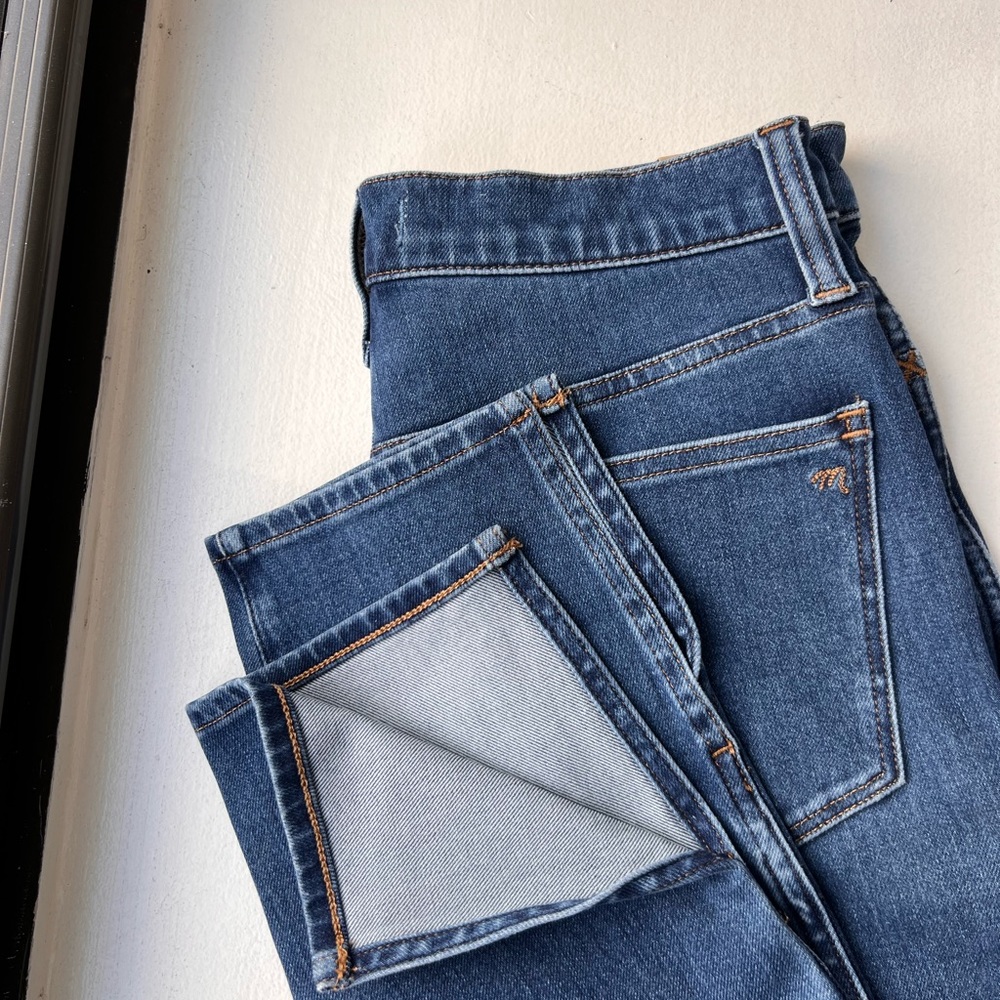 Madewell roadtripper jeans with split hem size 26 NEW WITH TAGS